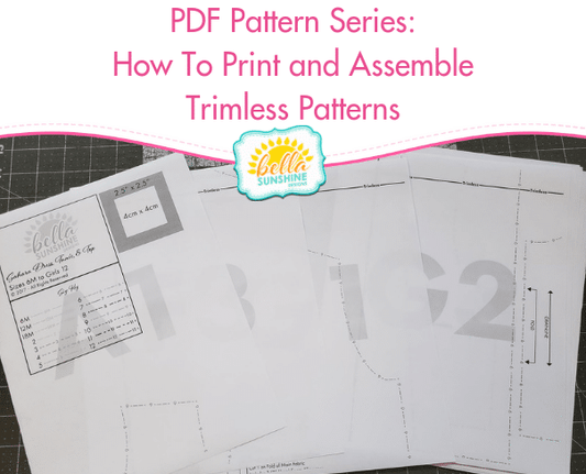 PDF Pattern Series: Printing and Assembling Trimless Patterns