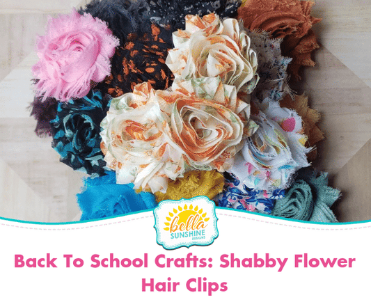 Back To School Crafts: Shabby Flower Hair Clips