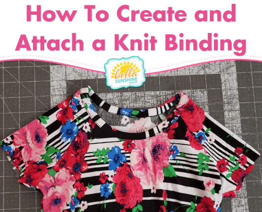 How To Create and Attach a Knit Binding