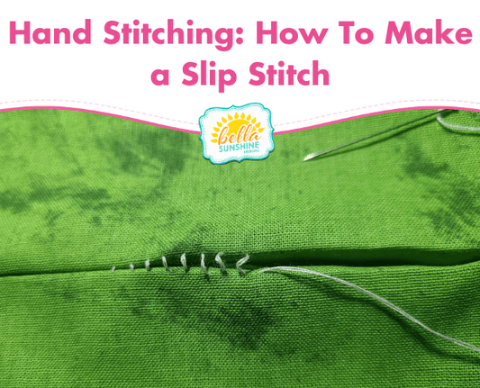 Hand Stitching: How To Make a Slip Stitch