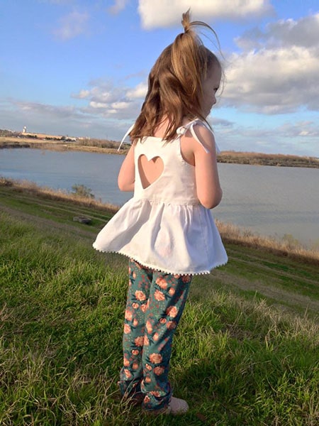 Bow Tie Leggings Slim Fit Pants Sewing Pattern - Photo by Lydia Michelle
