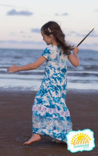 Girls blue shop maxi dress