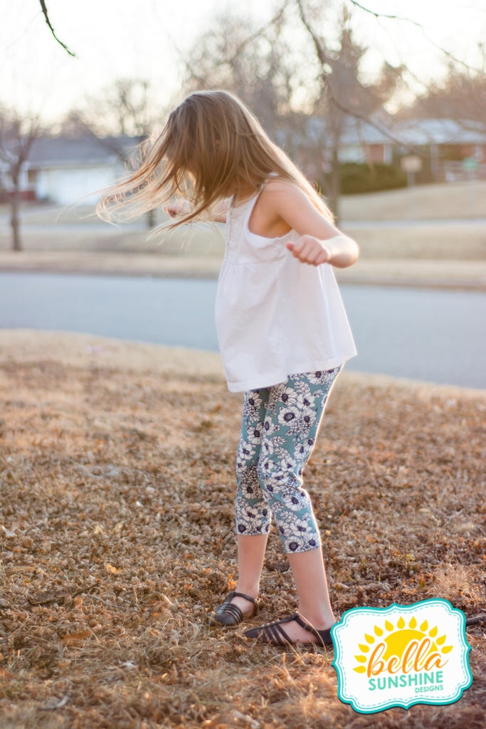 Cute Kids Yoga Pant Leggings: Skater Girl. The MoMeMans® by Monica Escobar  Allen