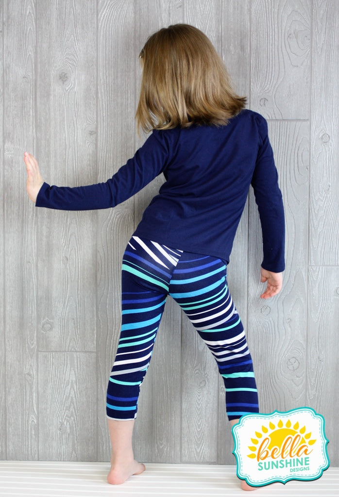 Child Light Blue Footless Tights | Party City
