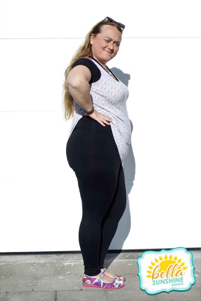 Curvy in yoga pants on sale