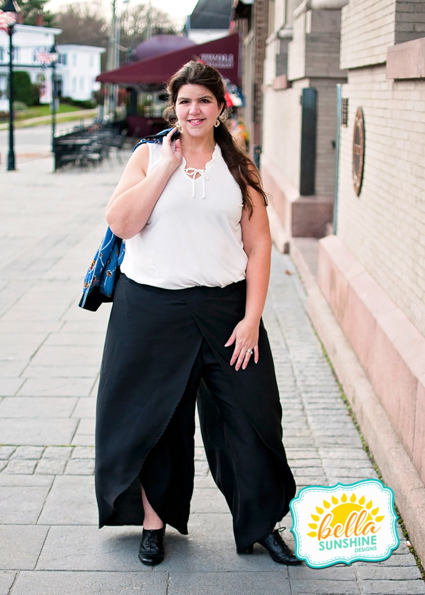 Wrap trousers and culottes - patron PDF - Mirage