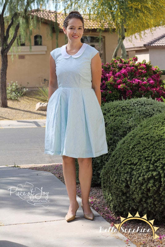 Pleated dress hotsell knee length